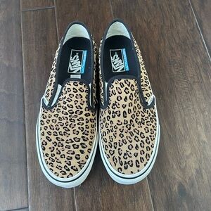 Vans Animal Print Slip-On Shoes